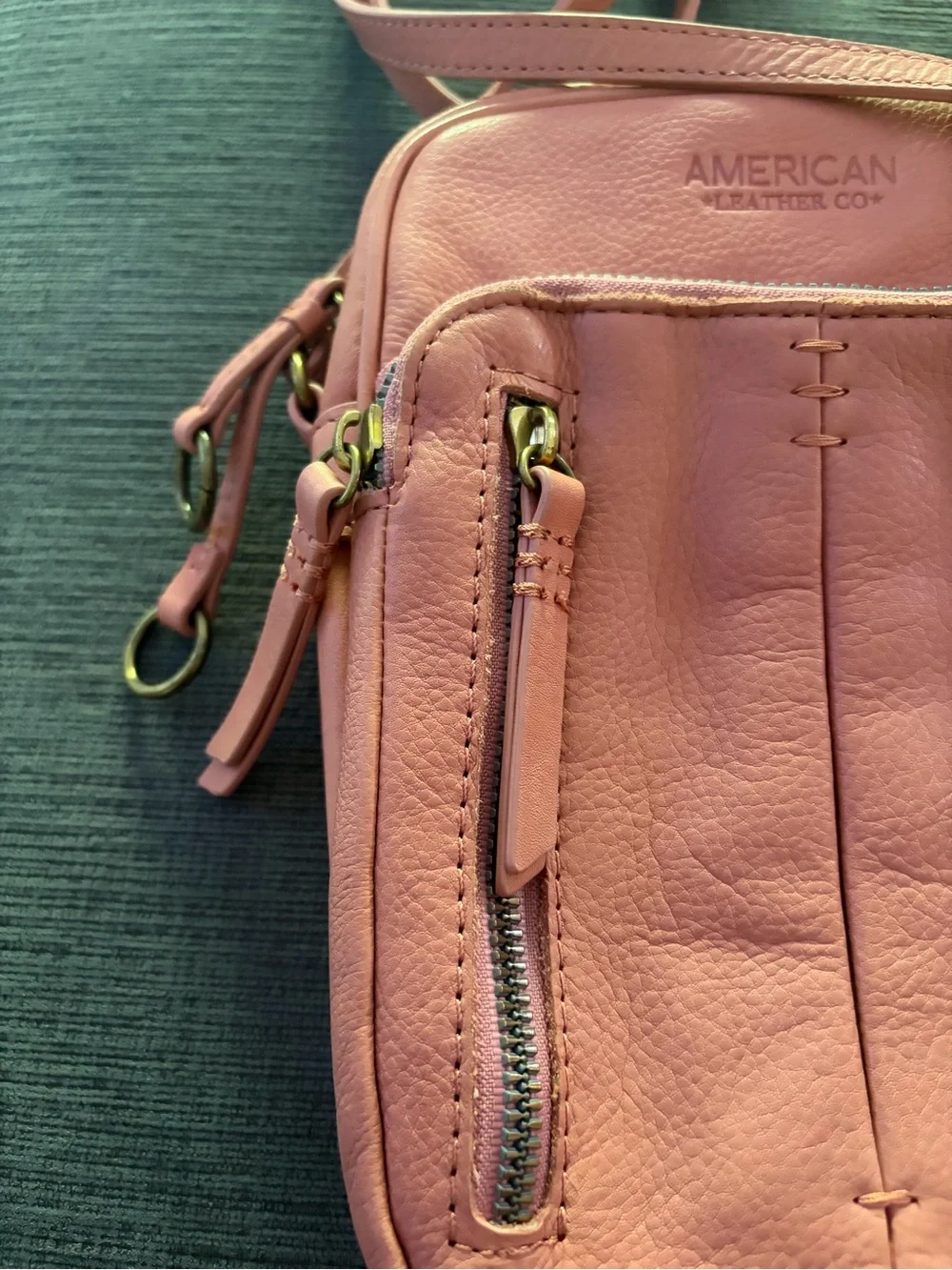American Leather Co. Cleveland North South Crossbody Sun-kissed